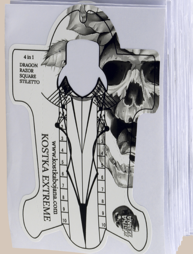 dragon-nail-forms-kostka- Dragon Extreme Patented Forms 300pcs - Image 1
